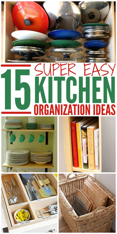 I've lived with kitchens of all shapes and sizes. 15 Super Easy Kitchen Organization Ideas