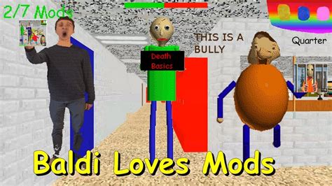 Baldi Loves Mods Baldis Basics V143 Mod Youtube