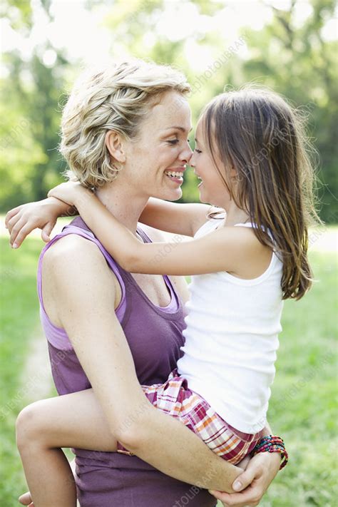 Mother And Daughter Hugging Stock Image F0036259 Science Photo