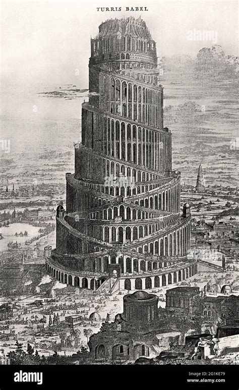 Temple Of Babel Ancient Babylon Mesopotamia Stock Photo Alamy