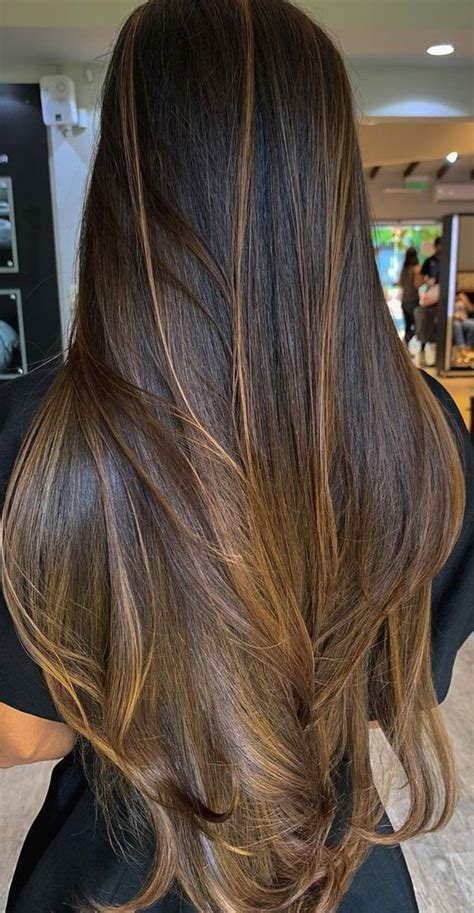 best hair colour ideas and styles to try in 2021 balayage with warm tones long hair styles