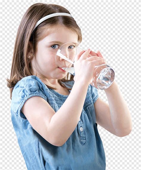 Girl Drinking Water From Glass Water Filter Drinking Water Water