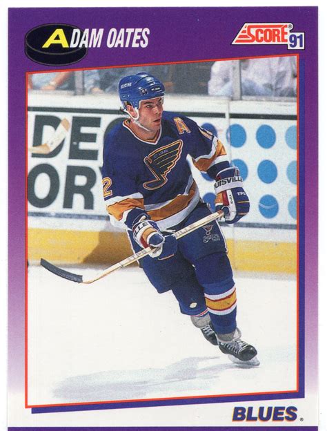 If your a team collector, set builder, player collector, friend or family member of a player or have some other special way of collecting we hope. For Sale: 1991-92 Score American #238 Adam Oates St. Louis Blues Hockey Card (HO87) | Webstore ...