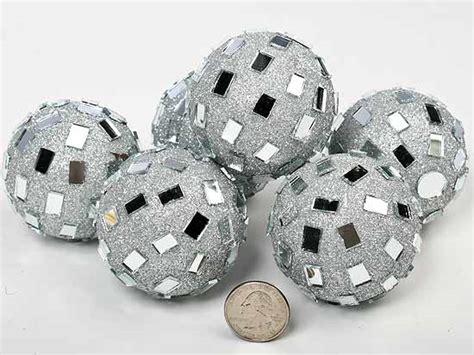 Its surface consists of hundreds or thousands of facets, nearly all of approximately the same shape and size. Silver Mirrored Disco Balls - Vase Fillers + Table ...