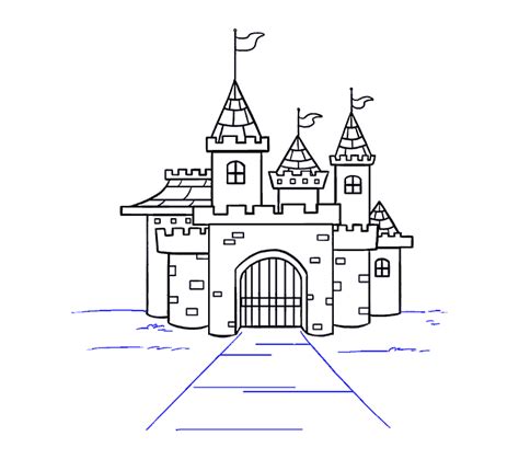 How To Draw A Disney Castle Step By Step Tutorial Kelly Thoofte