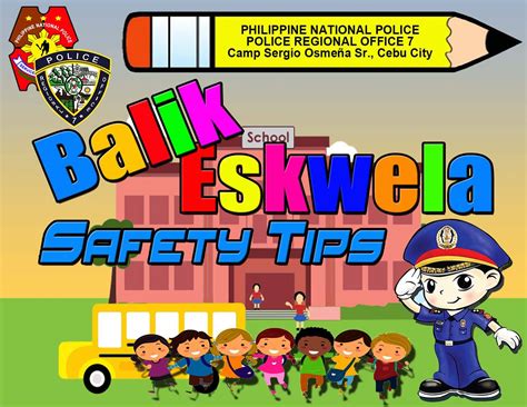 Balik Eskwela Safety Tips Police Regional Office 7 Facebook