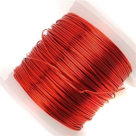 50m Red Coloured Copper Wire 08mm