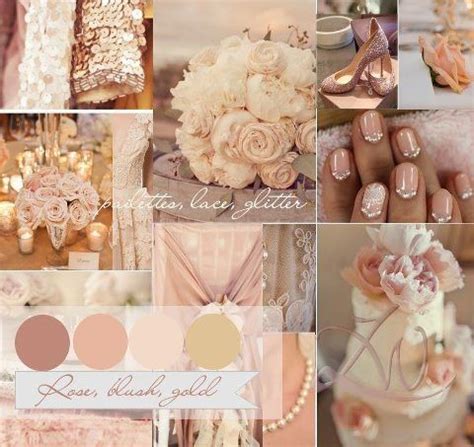 Rose Blush Ivory Gold Creams White Champagne Peach Nude Silver