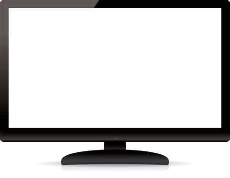 Modern Blank Flat Screen Tv Isolated On White Background 10495290