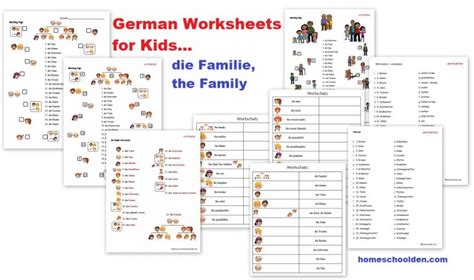 Free German Worksheets For Beginners Homeschool Den