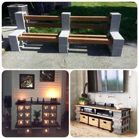 Diy Patio Furniture Cinder Block Garden Cinder Block Furniture