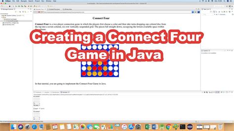 Creating A Connect Four Game In Java Youtube