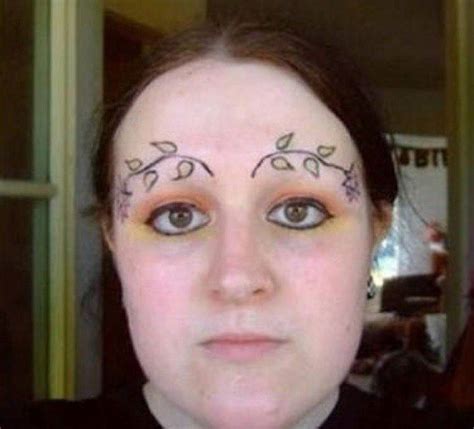 This Special Flower Eyebrow Fails Bad Eyebrows Bad Tattoos