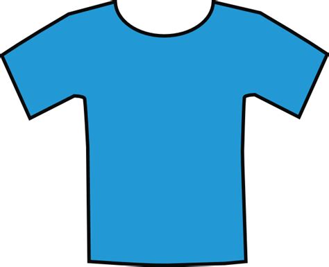 Blue T Shirt Clip Art At Vector Clip Art Online Royalty
