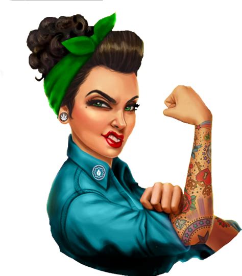 Rosie The Riveter We Can Do It Girl Tattoo Clipart Full Size