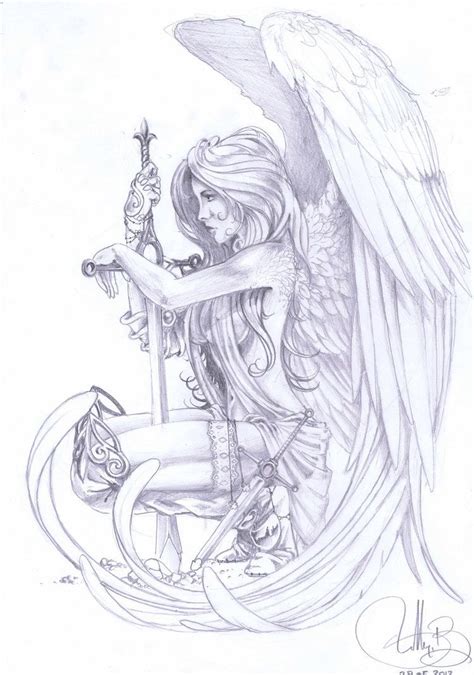 Guardian Angel Warrior Tattoos