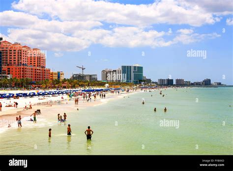 waterfront hotels and people on clearwater beach florida voted the number one beach in america