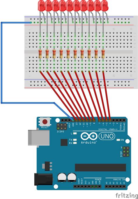 9 Led Patterns With Arduino