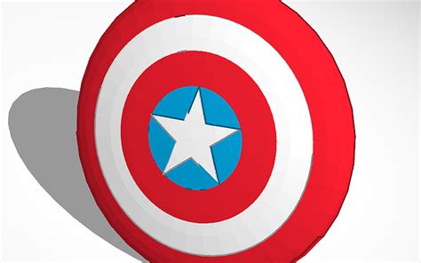3d Design Captain Americas Shield Tinkercad