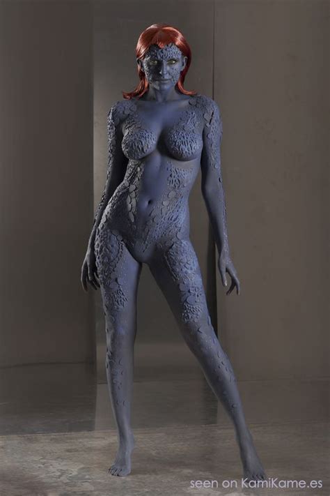 Cosplay Mutants Mystique Bodypaint Cosplay Personnages Marvel