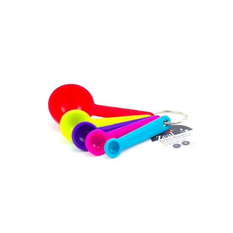 Zeal Assorted Colors Silicone Measuring Spoon Set Shop Utensils