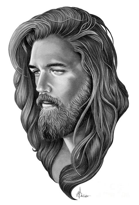 Jesus Christ Drawing By Murphy Elliott Pixels