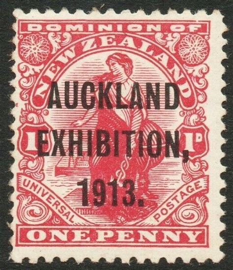 New Zealand 1913 Auckland Exhibition 1d Carmine Sg 413 Amm V47913