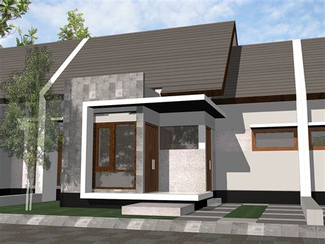 gambar desain fasad rumah minimalis type  terbaru