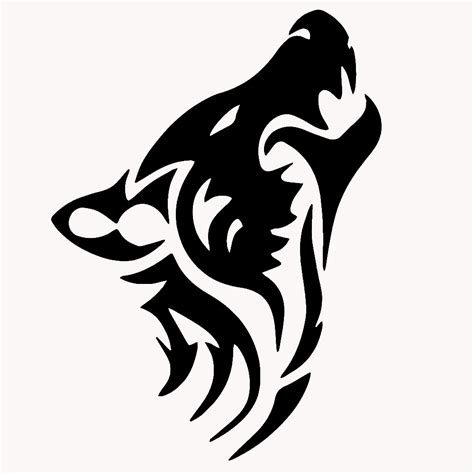 Wolf Tribal Animal Tattoo Free Vector Cdr Download