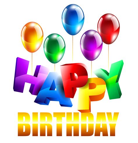 Happy Birthday Png Transparent Image Download Size 3096x3208px
