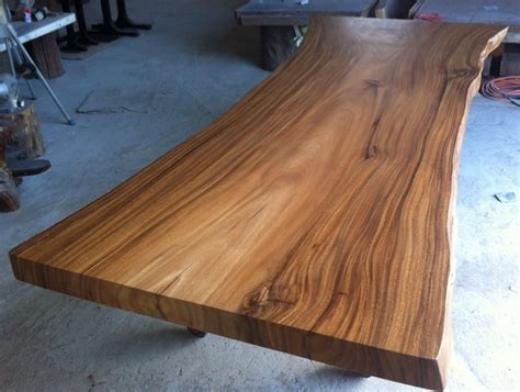 Live Edge Custom Made Dining Table Reclaimed Golden Acacia Etsy