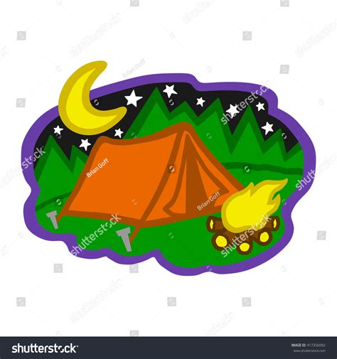 tent camping stock vector royalty free 417356092 shutterstock