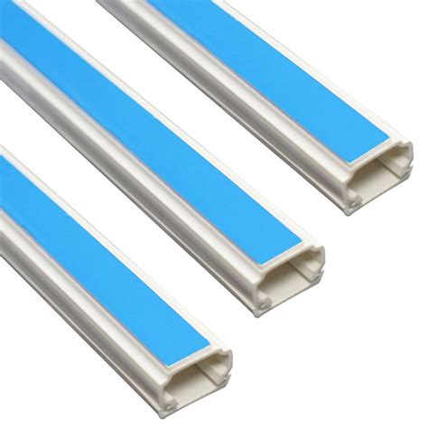 3 X Trunking White Pvc Electrical Cable Tidy 25mm X 16 Mm X 1 Meter
