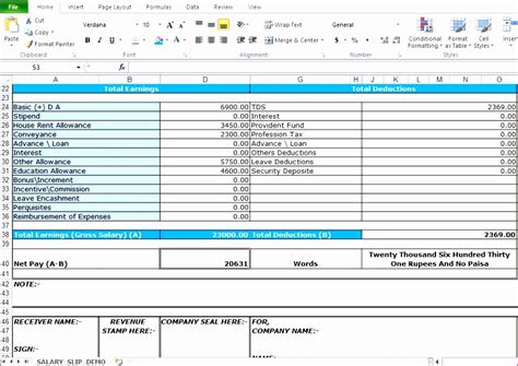 5 Pay Stub Excel Template Excel Templates