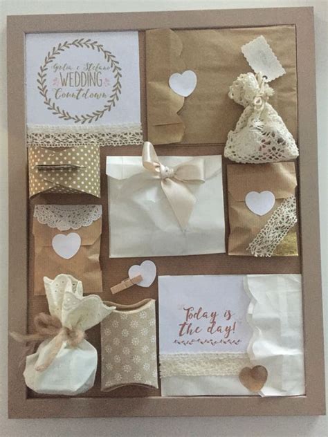 A 'wedvent' (wedding advent calendar) is great idea for bridesmaids to put together for bride to be. DIY Wedding Advent Calendar Gift Ideas - Party Wowzy ...