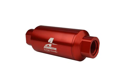Aeromotive 10 An 40 Micron Red Fuel Filter Pn 12335