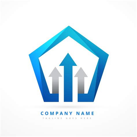 Arrow Lead Blue Business Style Logo Template Design Download Free