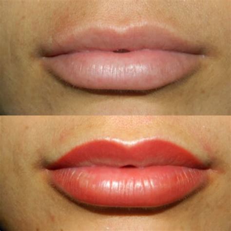 Lip Blend Procedure Before And Right After Artistryofpermanent
