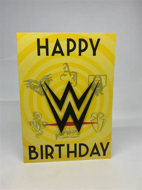 Wrestling Fan Birthday Card By Pulp Creations Md
