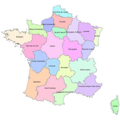Carte Des Nouvelles Regions De France Lulu La Taupe Jeux Gratuits Images