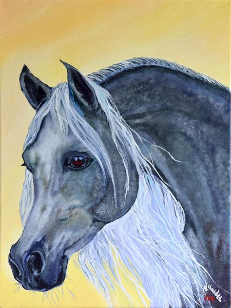 Arabian Horse Painting By Natacha Claudel Fine Art America