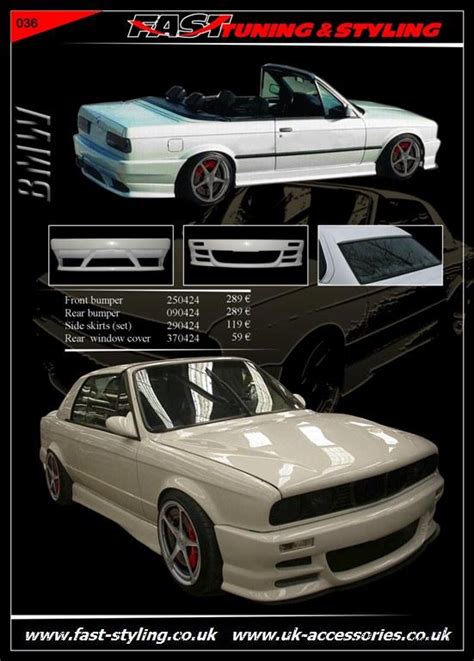 All our dtmfiberwerkz bumpers are made here in additional info: UK Accessories Ltd. BMW E30 Cabrio Body Kit