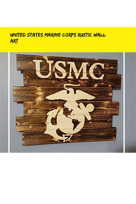 United States Marine Corps Rustic Wall Art #home | Rustic wall art, Rustic walls, Wall art