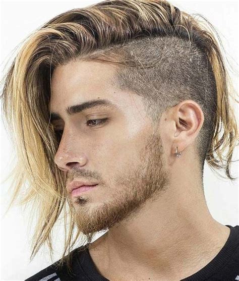 22 Sensational Side Shaved Long Hairstyles For Men 2018 Cabelo