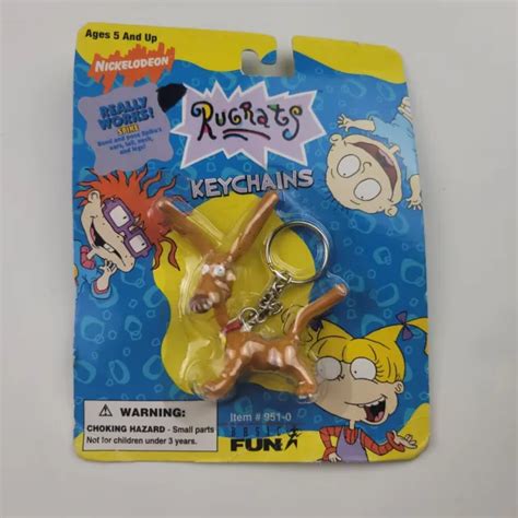 Rugrats Keychain Nickelodeon Spike 1997 Vintage Figure Nick Jr Basic Fun New 2499 Picclick
