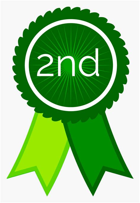 Clip Art 2nd Place Rosette Clipart 2nd Place Ribbon Green Hd Png