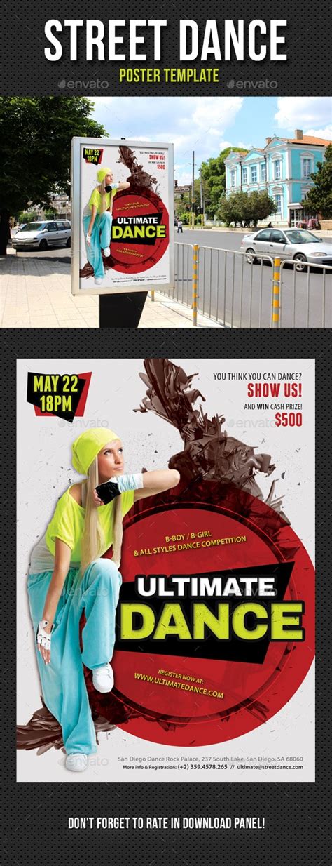 Street Dance Competition Poster Template Print Templates Graphicriver