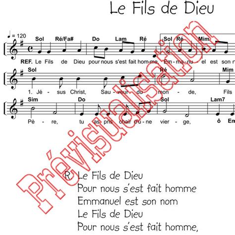 Le Fils De Dieu Sest Fait Homme Emmanuel Music Réf P000315 Produit
