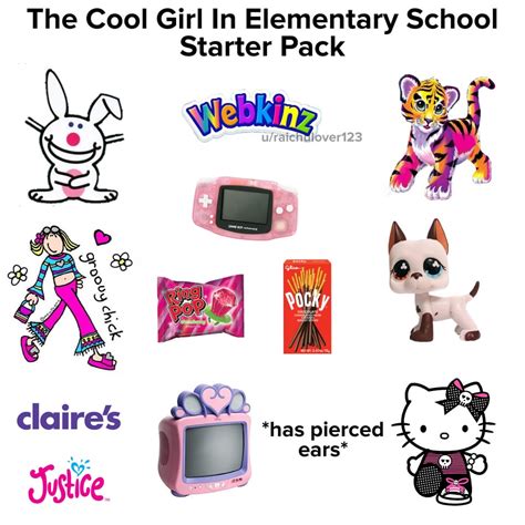 The Cool Girl In Elementary School Starter Pack Starterpacks
