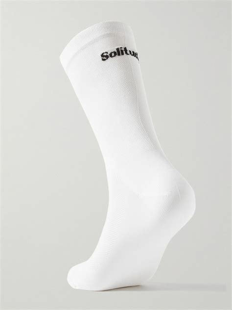 Pas Normal Studios Solitude Prolen®yarn Blend Cycling Socks White